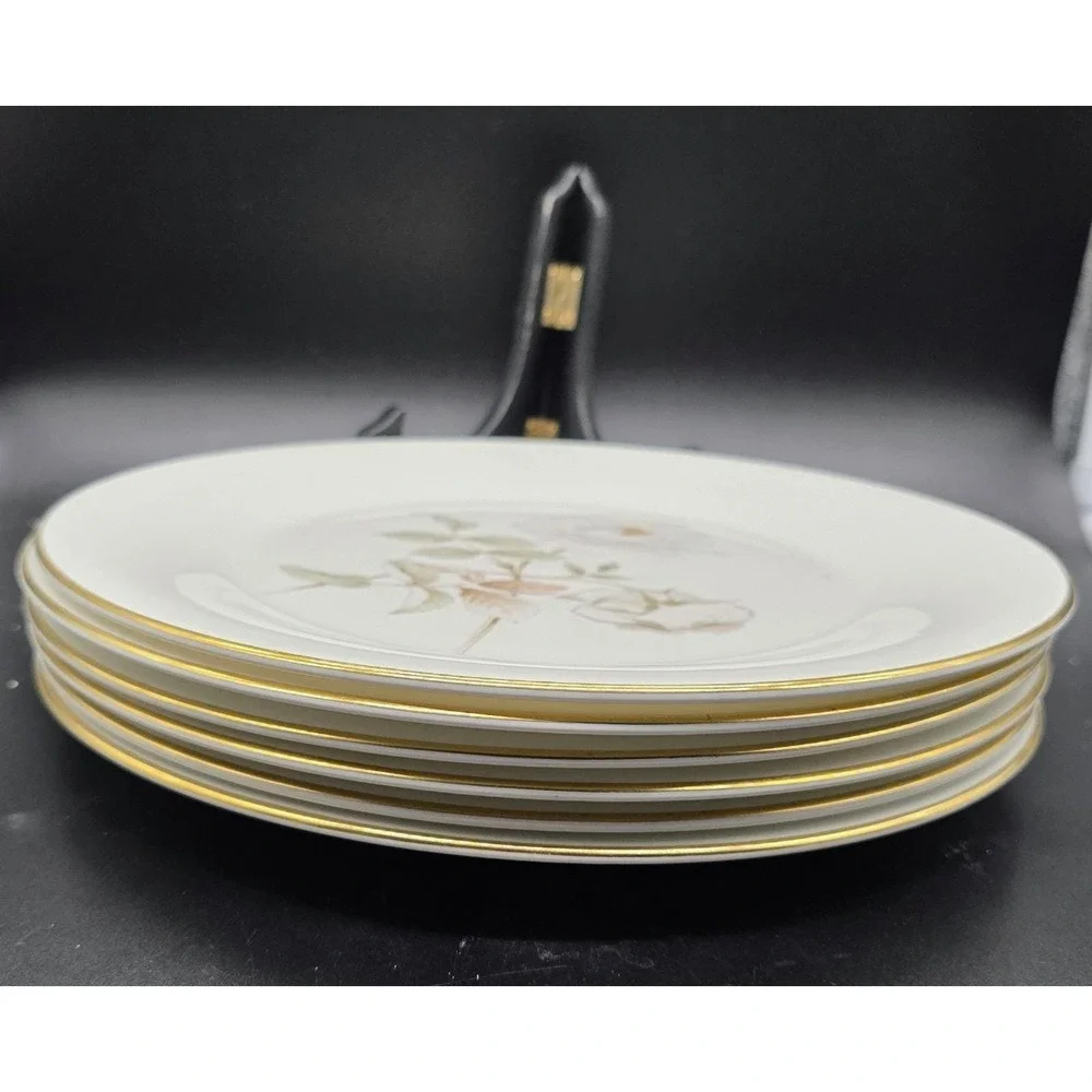 Set/6 Vintage Royal Doulton Yorkshire Rose 10.5